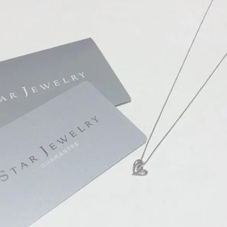 スタージュエリー(STAR JEWELRY)の【最終お値下げ】スタージュエリー　ダイヤモンドハートネックレス(ネックレス)