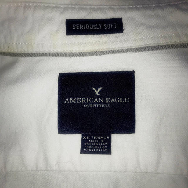 American Eagle(アメリカンイーグル)のアメリカンイーグル ボタンダウンシャツ ホワイト XS メンズのトップス(シャツ)の商品写真