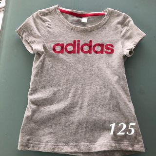 アディダス(adidas)のadidasTシャツ＊120〜130＊グレー＊(Tシャツ/カットソー)