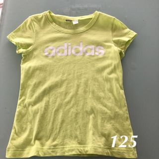 アディダス(adidas)のadidasTシャツイエロー＊120〜130＊(Tシャツ/カットソー)