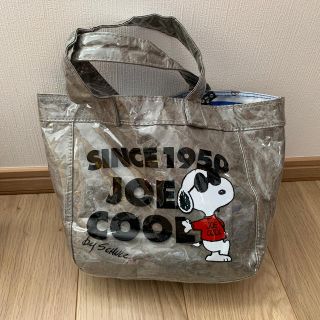 スヌーピー(SNOOPY)のスヌーピー　ビニールトートバッグ　グレー(キャラクターグッズ)