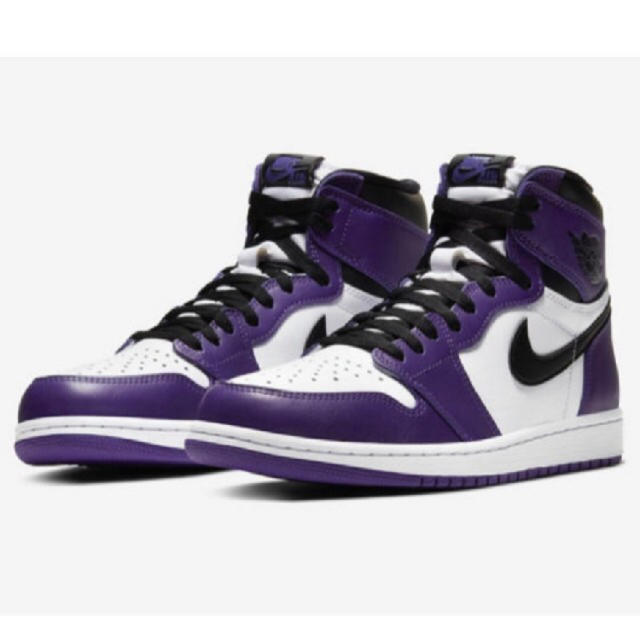 NIKE(ナイキ)のnike air jordan 1 court purple 25cm メンズの靴/シューズ(スニーカー)の商品写真