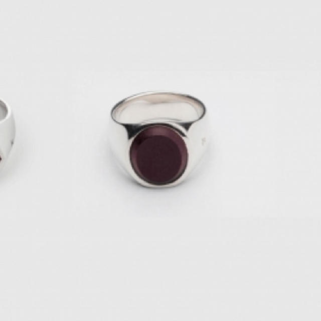 Maison Martin Margiela(マルタンマルジェラ)のTOMWOOD oval Red Agate Ring トムウッド リング メンズのアクセサリー(リング(指輪))の商品写真