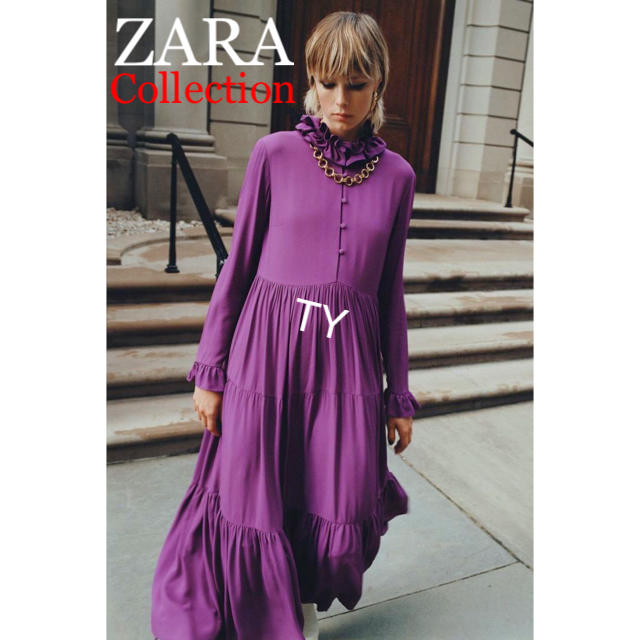 ZARA  ザラ　リゾートワンピース　リゾートドレス　カットワーク　レッド　新品