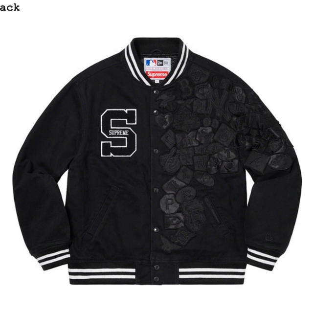 supreme new era jacket ブラック Mサイズ