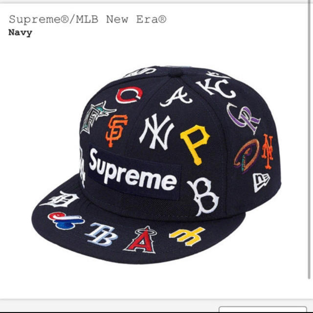 Supreme MLB New Era  Navy帽子