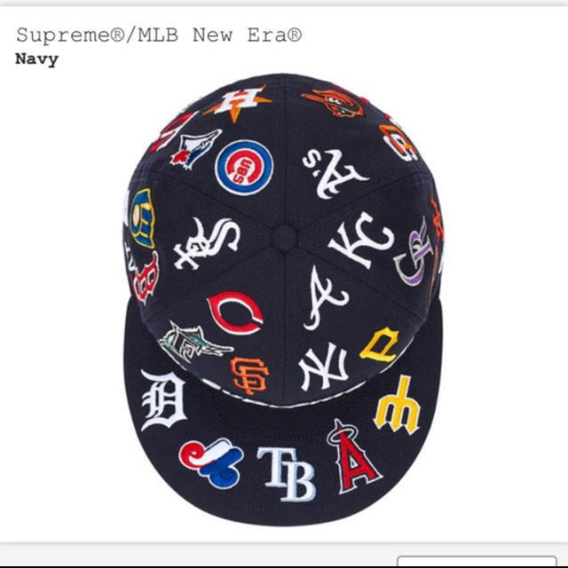 Supreme MLB New Era  Navy帽子