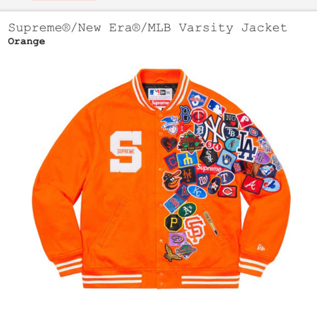 スタジャンSupreme NewEra MLB Varsity Jacket S