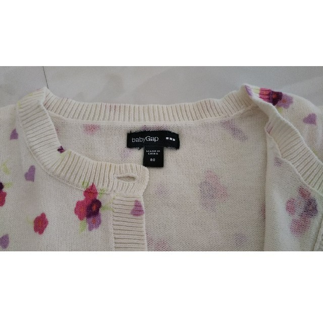 petit main(プティマイン)のbaby gap 花柄カーディガン90 キッズ/ベビー/マタニティのキッズ服女の子用(90cm~)(カーディガン)の商品写真