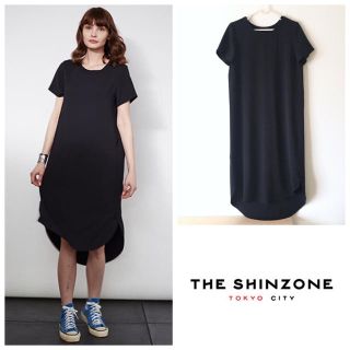 シンゾーン(Shinzone)の新品未使用 ザシンゾーン Tシャツワンピ ブラック(ロングワンピース/マキシワンピース)