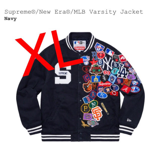 Supreme - Supreme ニューエラ MLB スタジャン XL ネイビーの通販 by