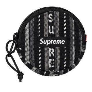 シュプリーム(Supreme)のWoven Stripe Coin Pouch 黒 新品 supreme(コインケース/小銭入れ)