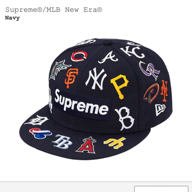 Supreme®/MLB New Era®  7 3/8 navy