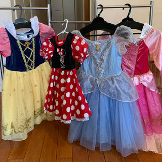 ディズニー(Disney)のディズニープリンセス ドレス 2-4歳 ハロウィン 中古(ワンピース)