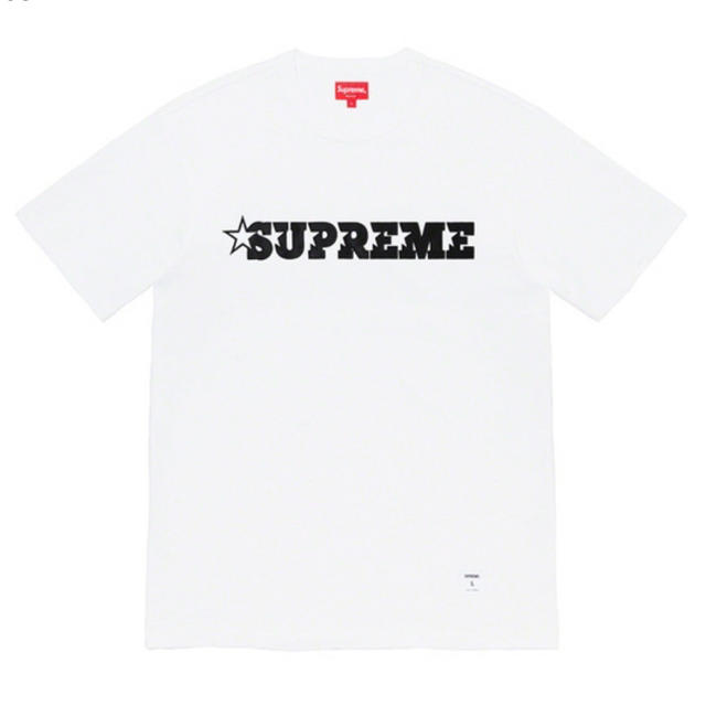 supreme star logo S/S T ホワイト Lサイズメンズ