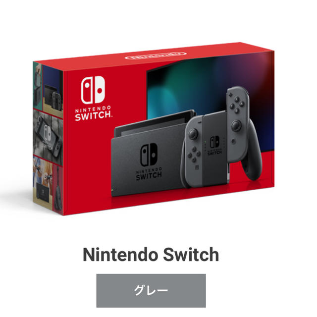 Nintendo Switch(ニンテンドースイッチ)の任天堂スイッチ/グレー エンタメ/ホビーのゲームソフト/ゲーム機本体(家庭用ゲーム機本体)の商品写真