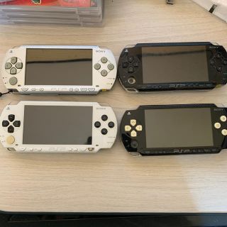 ソニー(SONY)のpsp ジャンク品4個セット＋ゲーム4本(携帯用ゲーム機本体)