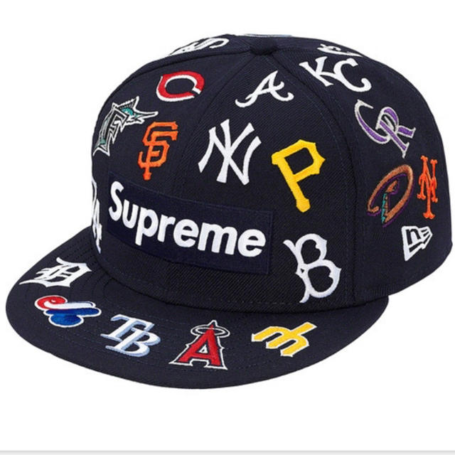 帽子Supreme®/MLB New Era®  7 3/8 navy