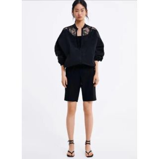 ザラ(ZARA)のzara レース ブルゾン XS(ブルゾン)