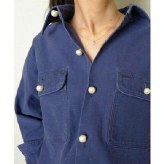 MADISONBLUE - マディソンブルー パールボタン ハンプトン ワークシャツ ネイビーの通販 by mint's shop｜マディソン