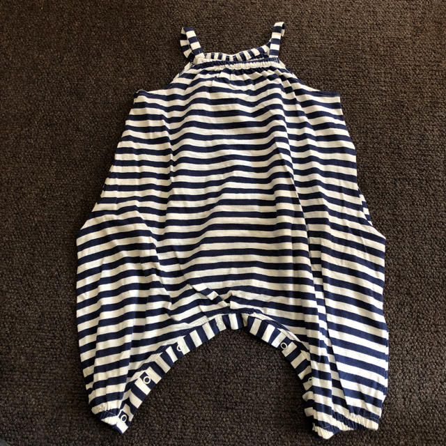 NEXT(ネクスト)のネクスト　ボーダーサロペット キッズ/ベビー/マタニティのキッズ服女の子用(90cm~)(パンツ/スパッツ)の商品写真