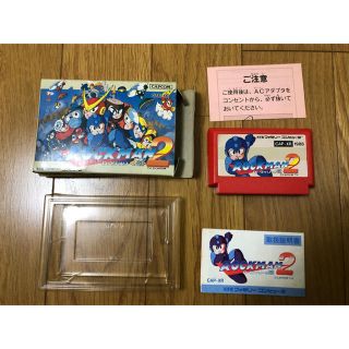 カプコン(CAPCOM)のロックマン2 ファミコンソフト　箱説明書有り(家庭用ゲームソフト)