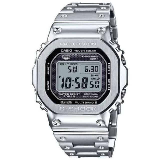 G-SHOCK(ジーショック)の【新品未使用】G-SHOCK GMW-B5000D-1JF フルメタルシルバー メンズの時計(腕時計(デジタル))の商品写真