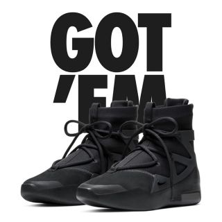 ナイキ(NIKE)のNIKE AIR フィアオブゴッド1 triple black 26.5センチ(スニーカー)