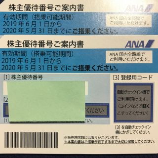 エーエヌエー(ゼンニッポンクウユ)(ANA(全日本空輸))のANA株主優待券 2枚(その他)