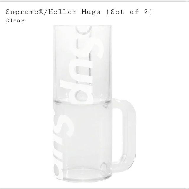 Supreme Heller Mugs Red Clear Set マグカップ