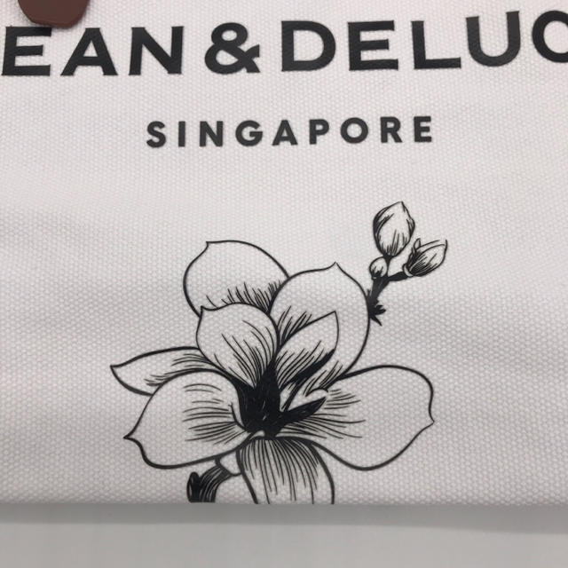 DEAN & DELUCA(ディーンアンドデルーカ)の【日本未入荷】DEAN&DELUCA   シンガポール　トートバッグ　取手が革　 レディースのバッグ(トートバッグ)の商品写真