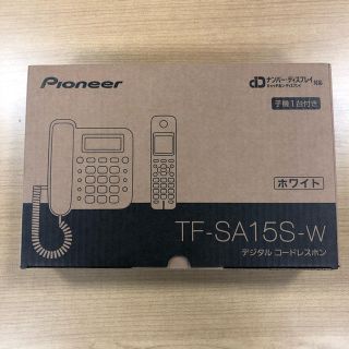 パイオニア(Pioneer)のTF-SA15S-w デジタルコードレス電話機　子機1台付き(その他)