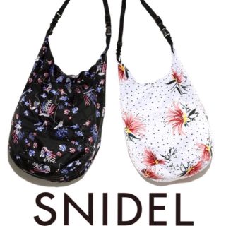 スナイデル(SNIDEL)の最終値下げ！エコバック★スタンドショルダーバッグ　黒　(ショルダーバッグ)