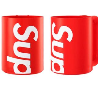 シュプリーム(Supreme)のsupreme heller mug マグカップ　赤(グラス/カップ)