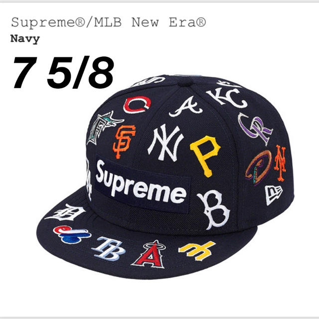 Supreme MLB New Era 7 5/8帽子