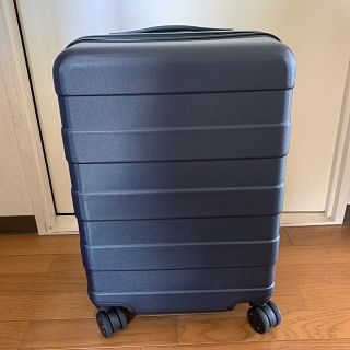 ムジルシリョウヒン(MUJI (無印良品))のMUJIストッパー付きハードキャリー小型35Lネイビー(旅行用品)