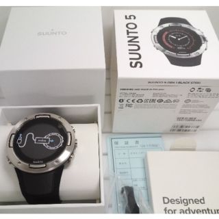 スント(SUUNTO)の【新品未使用】スント 5 BLACK STEEL （保証残）(その他)