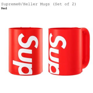 シュプリーム(Supreme)のSupreme Heller Mugs マグカップ レッド (グラス/カップ)