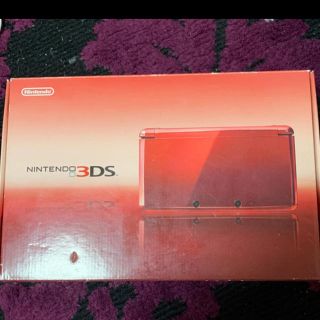 ニンテンドー3DS(ニンテンドー3DS)の任天堂3DS本体　フレアレッド(携帯用ゲーム機本体)