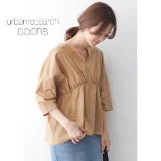 アーバンリサーチドアーズ(URBAN RESEARCH DOORS)の★アーバンリサーチドアーズ ★キーネック切り替えブラウス(シャツ/ブラウス(長袖/七分))