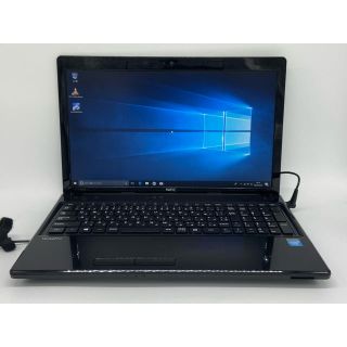 エヌイーシー(NEC)のWindows10 NEC クロスブラック ノートパソコン オフィス(ノートPC)