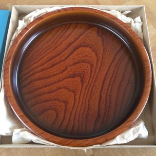 特選 美術 漆器 お盆 新品未使用 昭和レトロ ヴィンテージ アンティーク(漆芸)