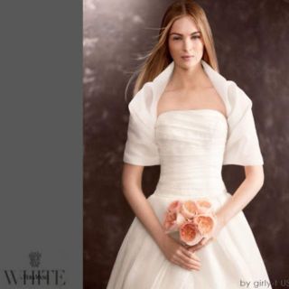 ヴェラウォン(Vera Wang)の新品☆White by Vera Wang☆オーガンザ ドレープカバーアップ2色(その他)