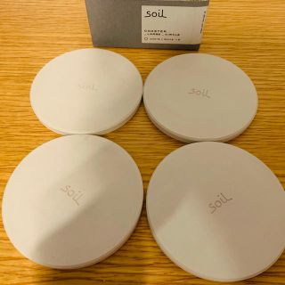 ソイル(SOIL)のsoil コースター　新品未使用　4枚セット(テーブル用品)