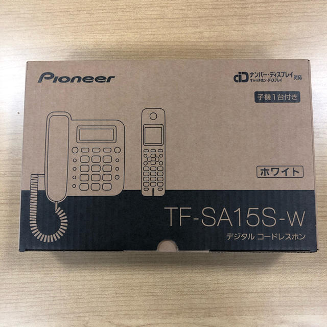 Pioneer(パイオニア)のTF-SA15S-w デジタルコードレス留守番電話機　子機1台付き スマホ/家電/カメラの生活家電(その他)の商品写真