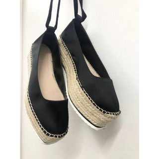 ザラ(ZARA)のZARA レースアップ　ジュートソールサンダル39(サンダル)