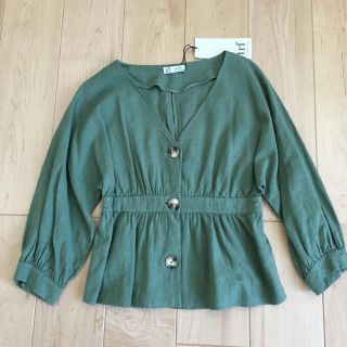 ザラ(ZARA)の新品未使用　ZARAブラウスカーディガン　L(カーディガン)