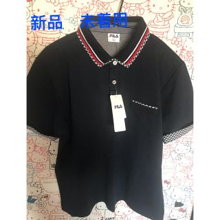 フィラ(FILA)のお買い得！極美品！FILA 半袖ポロシャツ/新品/ネイビー(シャツ)