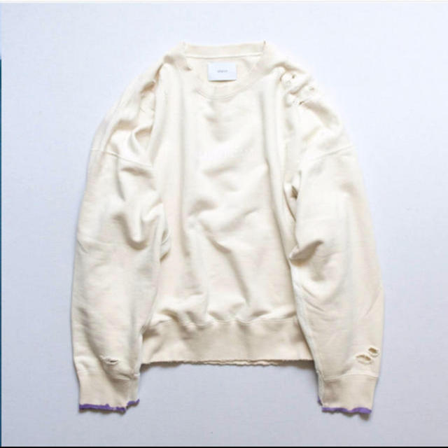 stein ホワイト L OVERSIZED SWEAT LS スウェット