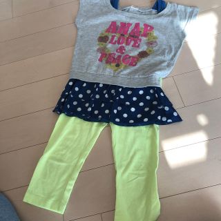 アナップキッズ(ANAP Kids)のANAP kids ドッキングTシャツ　OLDNAVYレギンス100(その他)